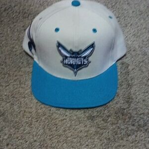 Mitchell & Ness Cream and Blue Cap